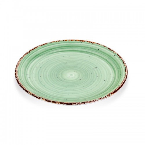 Сервировочная тарелка зеленого цвета